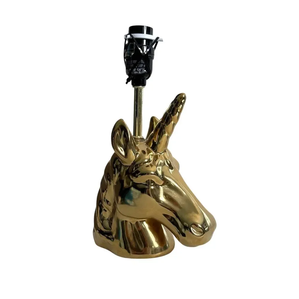 Target unicorn head gold lamp (shade/bulb not included)